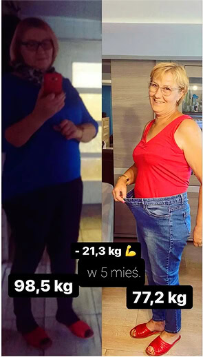 Strata ciała kobieta przed i po odchudzaniu, zdjęcie pokazujące utratę wagi i poprawę sylwetki, motywacja do zdrowego trybu życia, fitologia, transformacja, skuteczne odchudzanie, relacja przed i po.